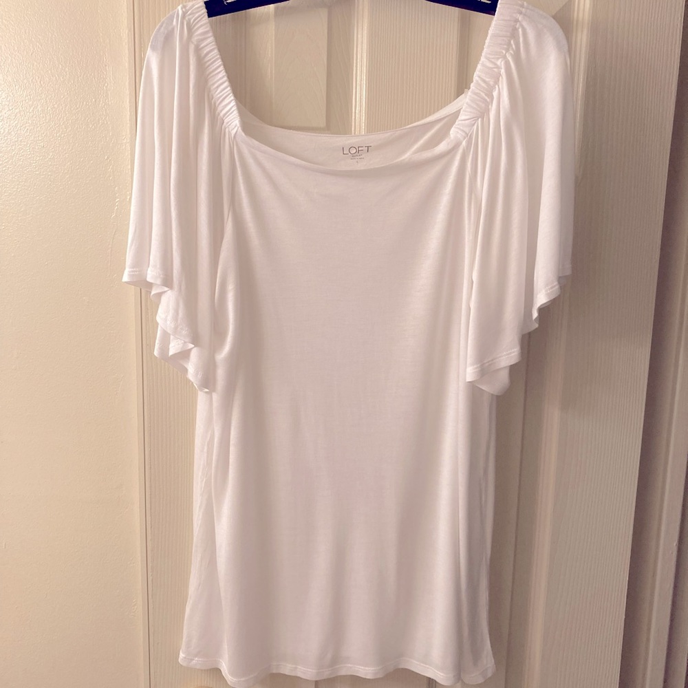 Sale Item Loft White Blouse Brand New sz Large